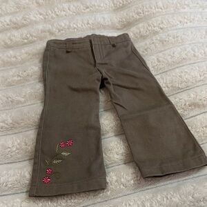 America Girl Retired Photographer Pants with Floral Embroidery